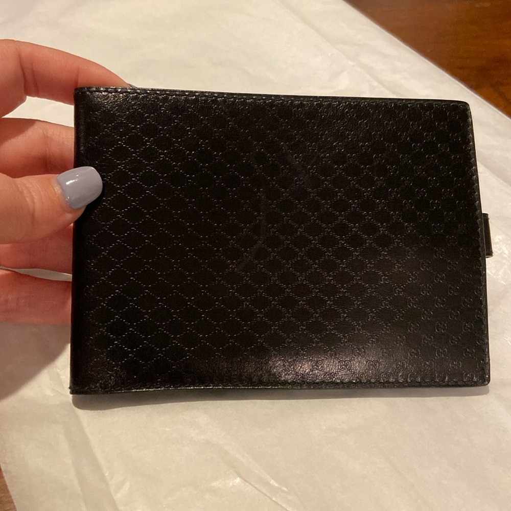 Vintage Gucci Bi-Fold Wallet Micro GG Pattern